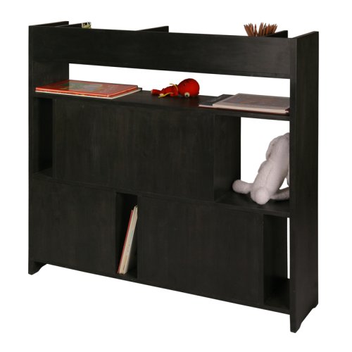 Grande étagère bibliothèque Secret - Bouleau teinté noir